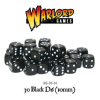Spot Dice - 30 * 10mm dice (black)